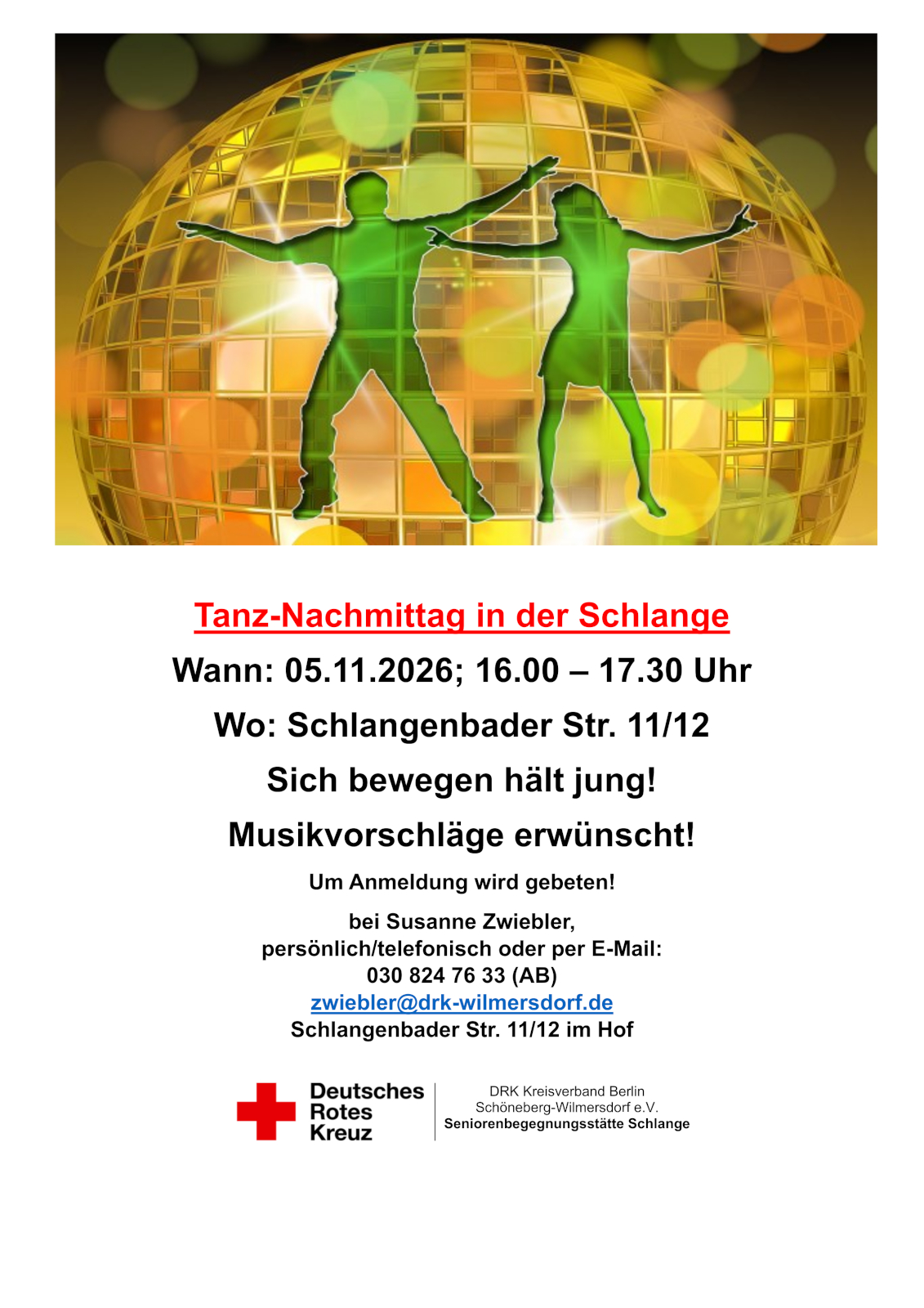 Tanz-Nachmittag November
